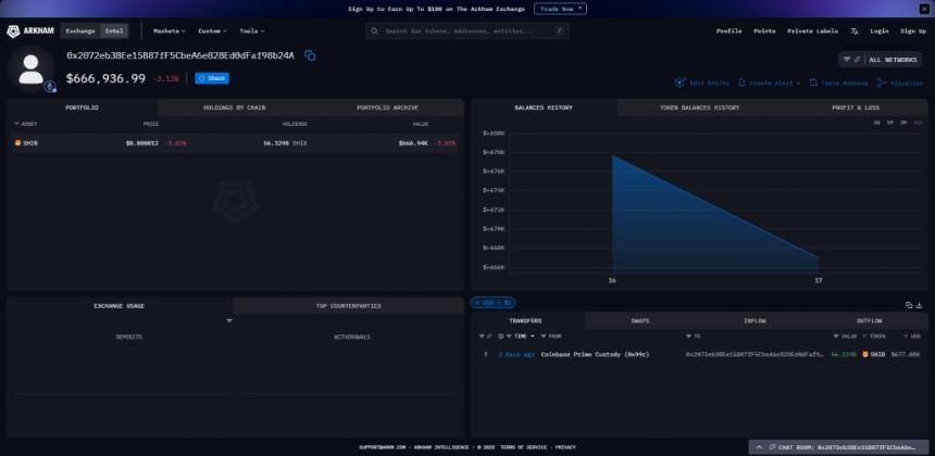 Shiba Inu 在 Coinbase 上下跌 10%,10T Burn 暗示将上涨 5 倍