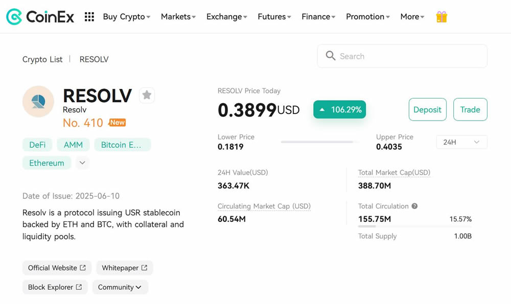稳定币Resolv USR(USR)是什么？Resolv USR的机制、优势和潜力