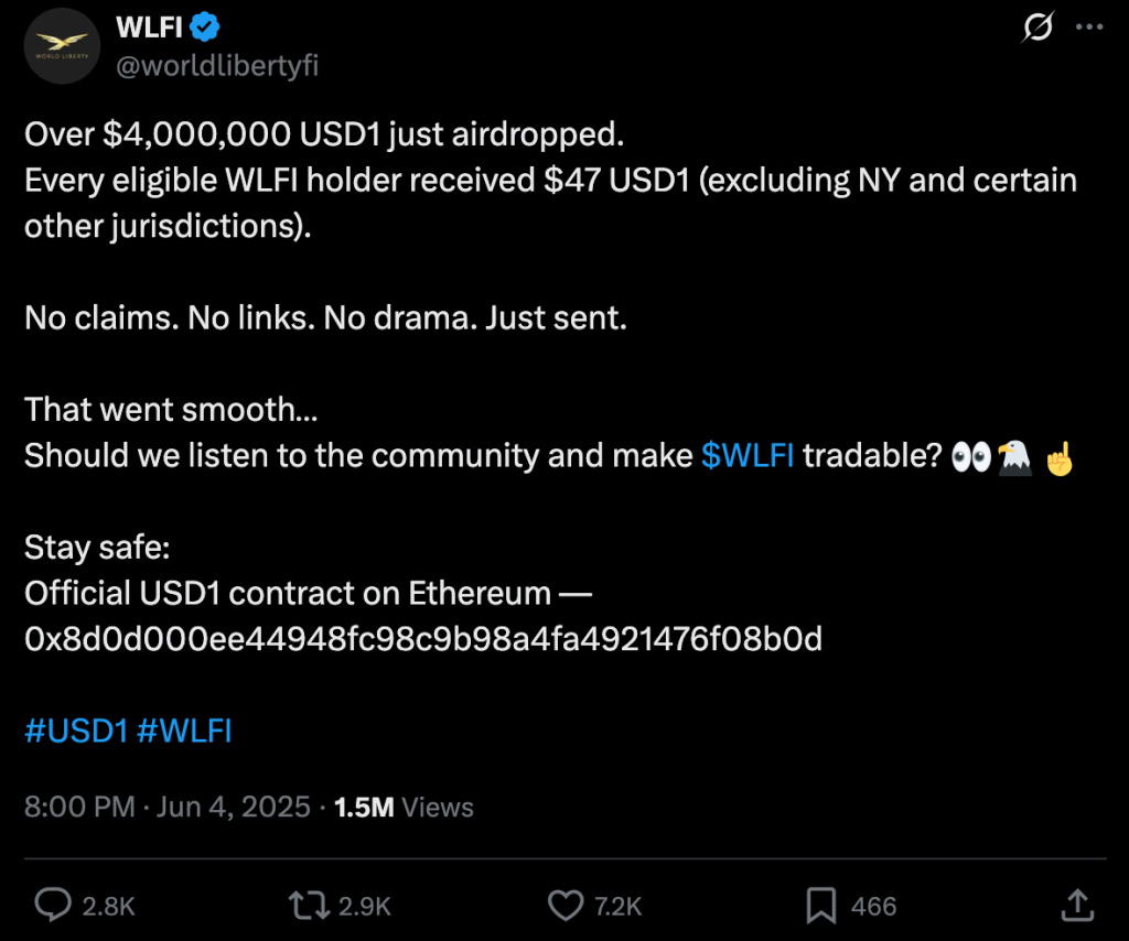 USD1稳定币与WLFI治理代币究竟是什么？WLFI 代币经济与未来展望